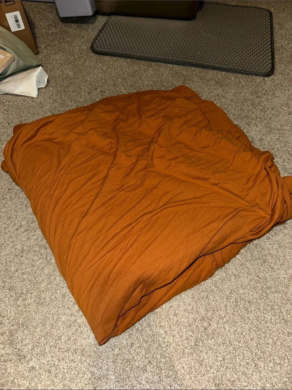 Rust Orange Duvet Cover - Unbranded